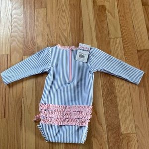 NWT RuffleButts swimsuit 12-18 month